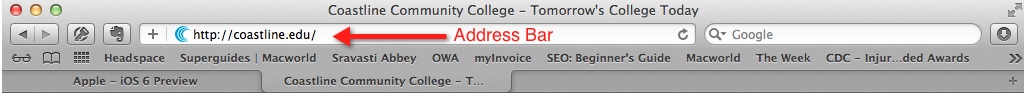 address bar example